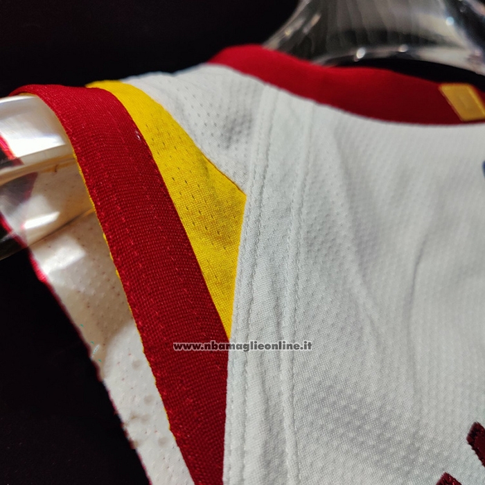 Maglia Cleveland Cavaliers Kevin Porter JR. #4 Association Autentico Bianco